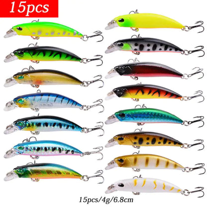 Aorace Mini Minnow Crankbait Fishing Lure Set