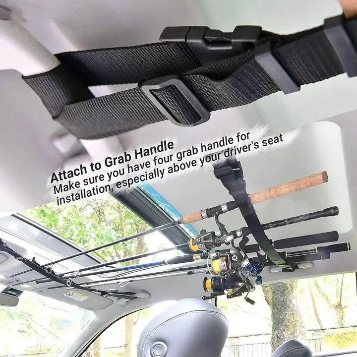 Fishing Rod Car Roof Belt Holder